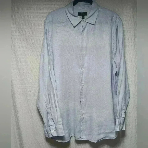 Club Room Luxury 💯 Linen Long Sleeve  Button down. Men's XL - Picture 1 of 8
